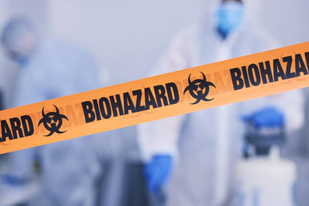 Professional Biohazard technician working in Woodcliff Lake, NJ